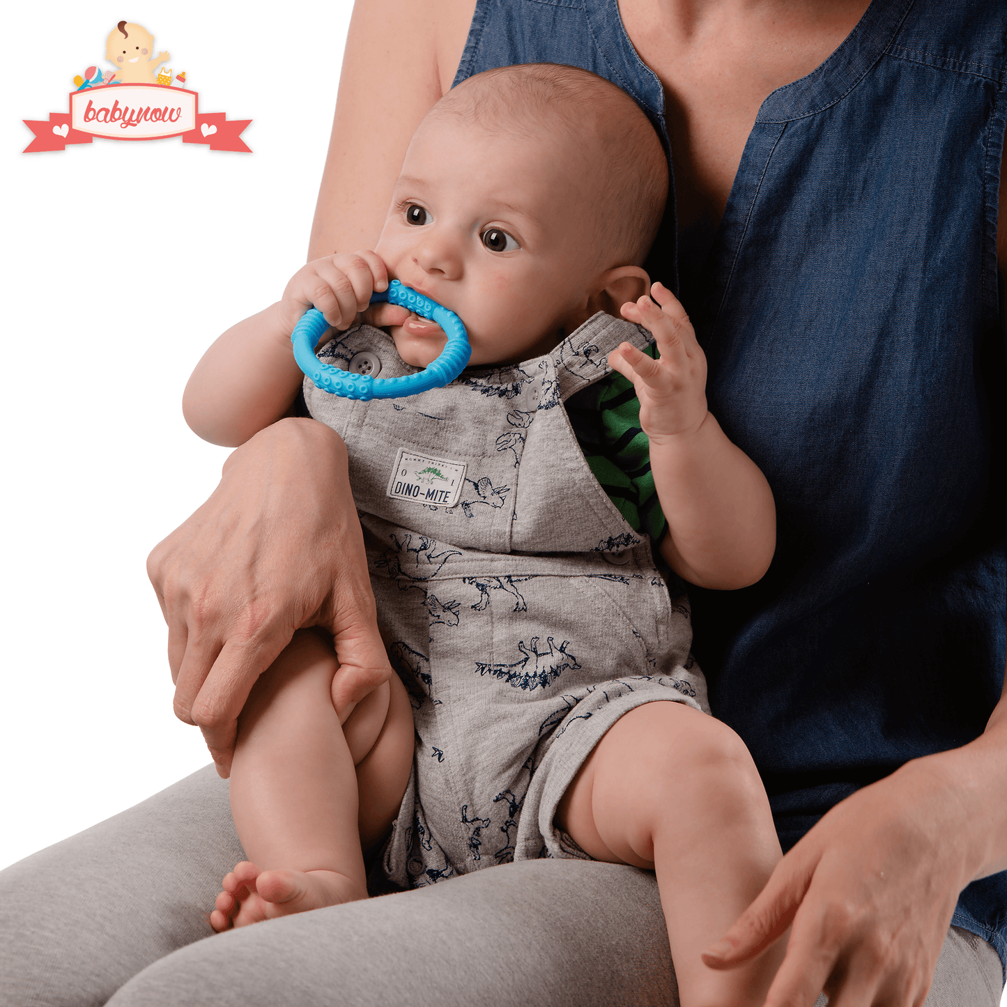 BABY Teething Ring - Sensory Teether Soother Pacifier 2.5"